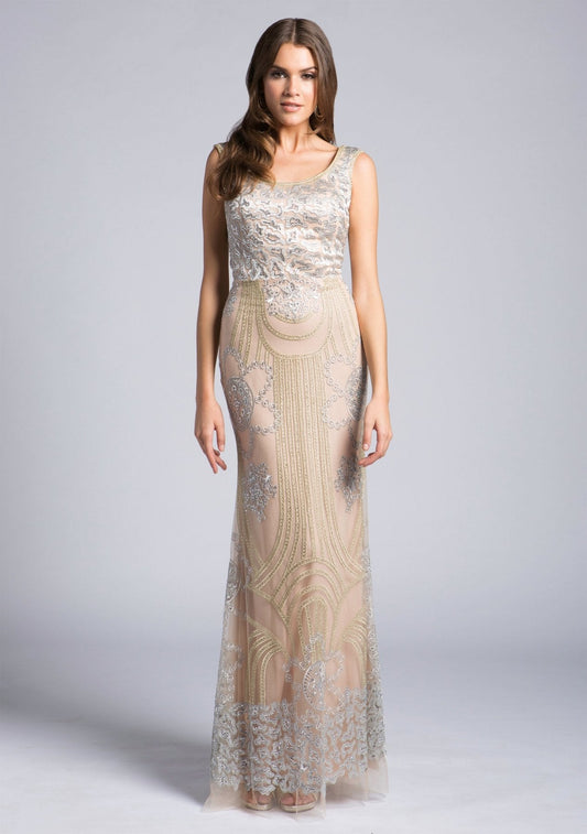 Lara 33622 - Lace Beaded Gown - Elbisny